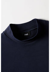 Maglia Lupetto Manica Lunga in Caldo Cotone - Blu - Blu | Cagi