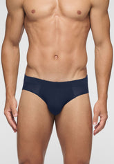 Slip Medio in Modal Elasticizzato Puro Modal - Blu - Blu | Cagi