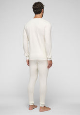 T-Shirt Girocollo 5331 in Lana e Cotone Tandem - Bianco - Bianco | Cagi