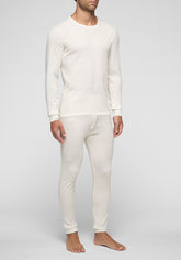 T-Shirt Girocollo 5331 in Lana e Cotone Tandem - Bianco - Bianco | Cagi