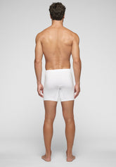 Boxer Calzoncino con Apertura in Cotone Taglie Extra - Bianco - Bianco | Cagi