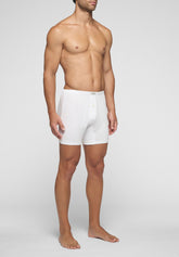 Boxer Calzoncino 5289 con Apertura in Cotone - Bianco - Bianco | Cagi